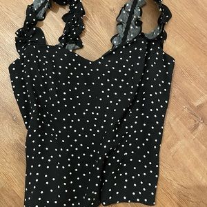 Reformation polka dot top. So cute! Size xs. Good condition. Hardly worn.